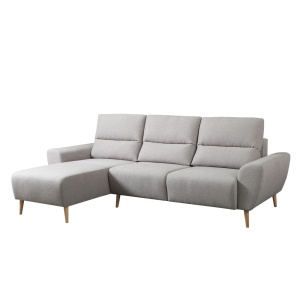 COLTAR EXTENSIBIL MOON GRI DIN LEMN SI TEXTIL - Img 7