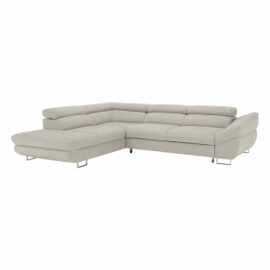 COLTAR FABIA, MODEL STANGA, GREJ TAUPE, DIN TEXTIL/TESATURA, EXTENSIBIL, STIL MODERN, TK - Img 7
