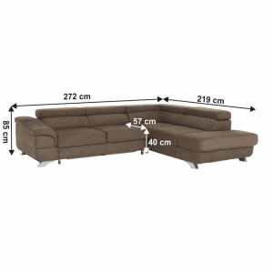 COLTAR LEGAS, MODEL DREAPTA, MARO, DIN TEXTIL, EXTENSIBIL, SPATIU DEPOZITARE, STIL MODERN, TK - Img 4