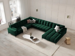 COLTAR MAMAIA, CU 7 LOCURI, PE STANGA, VERDE ROYAL BLUVEL 78, CU TAPITERIE DIN CATIFEA, MICADONI