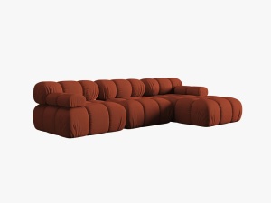 COLTAR MODULAR BELLIS, DREAPTA, 3 LOCURI, 285 CM, SCORTISOARA 44, TAPITERIE DIN CATIFEA 3D, DESIGN DEOSEBIT - Img 5