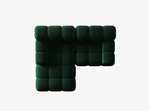 COLTAR MODULAR BELLIS, STANGA, 2 LOCURI, 191 CM, VERDE 38, TAPITERIE DIN CATIFEA, DESIGN DEOSEBIT - Img 5