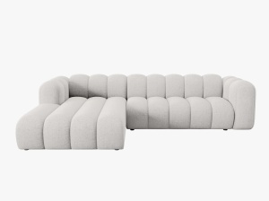 COLTAR MODULAR LUPIN, STANGA, 4 LOCURI, 288 CM, GRI DESCHIS 06, TAPITERIE CHENILLE, DESIGN DEOSEBIT - Img 2