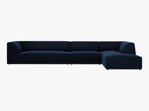 COLTAR MODULAR RUBY, DREAPTA, 5 LOCURI, 366 CM, DIVERSE CULORI SI MATERIALE, DESIGN DEOSEBIT - Img 24
