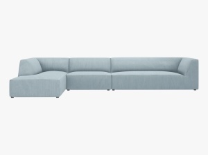 COLTAR MODULAR RUBY, STANGA, 5 LOCURI, 366 CM, DIVERSE CULORI SI MATERIALE, DESIGN DEOSEBIT - Img 7