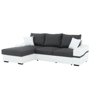 COLTAR OREGON COLT MIC, ALB SI GRI, DIN TEXTIL SI PIELE ECOLOGICA, MODEL STANGA, STIL MODERN, TK - Img 1