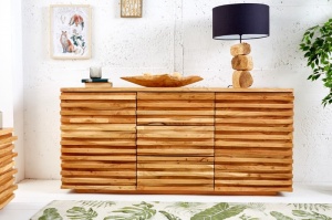 COMODA 160CM, RELIEF, DIN LEMN MASIV DE SALCAM, STIL VINTAGE, ARTIM GROUP SELECTION
