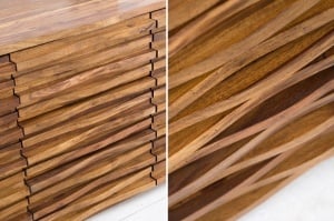 COMODA 160CM, RELIEF, DIN LEMN MASIV DE TRANDAFIR INDIAN, DESIGN RUSTIC, ARTIM GROUP SELECTION - Img 4