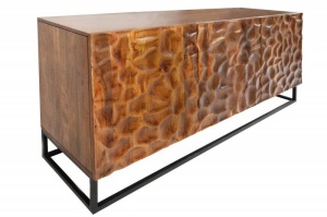 COMODA 160CM, VULCANO, DIN LEMN DE MANGO SI SUPORT METAL, COD 40055 DESIGN RETRO - Img 7