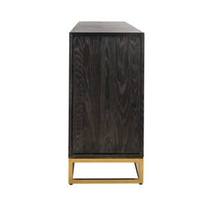 COMODA BLACKBONE, 225 CM, NEGRU/AURIU, DIN FURNIR DE STEJAR SI METAL, RICHMOND INTERIORS - Img 5