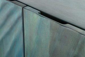 COMODA/BUFET LIVING 180CM, SCORPION 3D, TURCOAZ, DIN LEMN MASIV DE MANGO SI METAL - Img 5