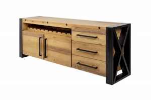 COMODA/BUFET, THOR 195CM, DIN METAL SI LEMN MASIV DE PIN, ARTIM GROUP - Img 6