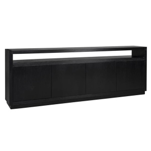 COMODA OAKURA CU 4 USI, NEAGRA, 6501, CONFECTIONATA DIN FURNIR DE STEJAR, RICHMOND INTERIORS