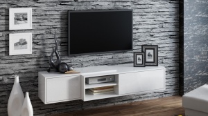 COMODA RTV LIVING SIGMA 1F ALB DESIGN MODERN CM