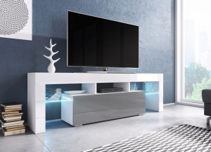 COMODA RTV LIVING TORO 138 ALB/GRI DESIGN MODERN CM