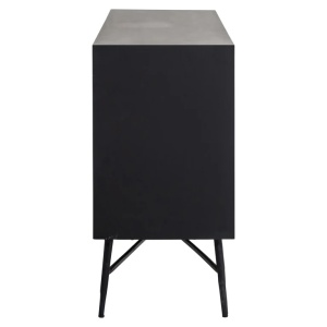 COMODA TETRO, 160 CM, NEGRU/AURIU, DIN MDF, LEMN DE MANGO SI METAL, RICHMOND INTERIORS - Img 4