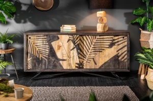 COMODA TROPICAL DIN LEMN MASIV DE MANGO 39228 STIL VINTAGE - Img 2