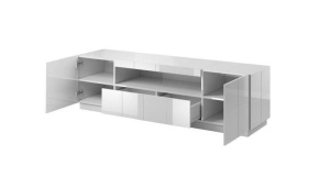 COMODA TV, CAMA-REJA-RTV-GRA/GRA, DIN PLACI LAMINATE SI MDF DIVERSE NUANTE, DESIGN MODERN - Img 6