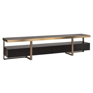 COMODA TV DIDLEY, 3516, CONFECTIONATA DIN FURNIR DE STEJAR, MDF SI OTEL INOXIDABIL, RICHMOND INTERIORS