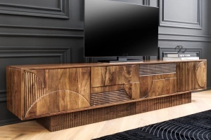 COMODA TV LIVING, ART DECO 200CM, LEMN DE MANGO, MODEL 3D, CULOARE MARO, ARTIM GROUP SELECTION