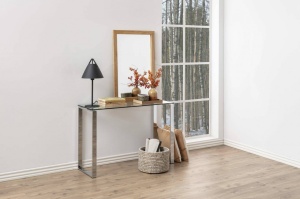 CONSOLA/BIROU KATRINE, 110 CM, DIN METAL SI STICLA, STIL MODERN, B2