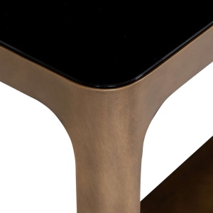 CONSOLA CLARIDGE 213816, CONFECTIONATA DIN METAL, CERAMICA SI STICLA, CULOAREA BEJ/NISIPIU/NEGRU, STIL MODERN - Img 6