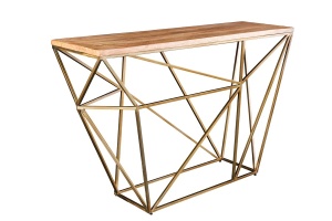 CONSOLA, DIAMOND, 120CM, BLAT DIN LEMN DE MANGO SI METAL, ARTIM GROUP SELECTION - Img 3