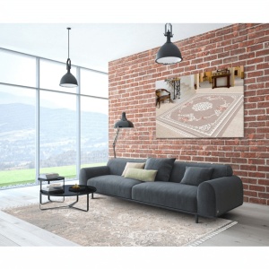 Covor, bej cu model, 180x270, BALIN, 0000193192 - Img 8