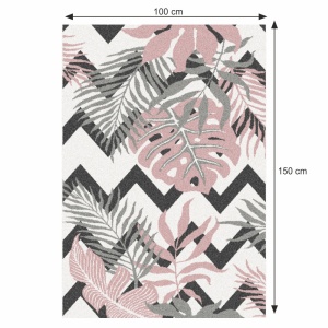 Covor, multicolor, model frunze, 100x150, SELIM, 0000268022