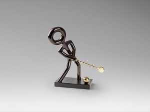 DECORATIUNE STATUETA, GOLF 30CM, RASINA, ARTIM GROUP SELECTION
