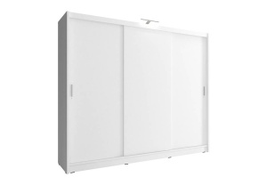 DULAP DORMITOR CU LED WIKI I 250 ALB DESIGN MODERN PSK - Img 1