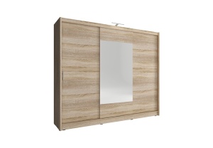 DULAP DORMITOR WIKI 250 STEJAR SONOMA DESIGN MODERN PSK - Img 1