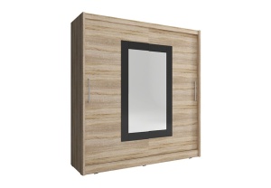 DULAP DORMITOR WIKI II 180 STEJAR SONOMA DESIGN MODERN PSK - Img 1