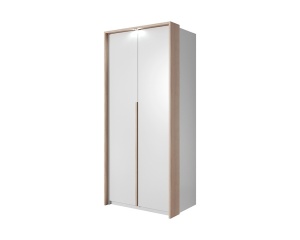 DULAP DORMITOR XELO 100 ALB/STEJAR - DESIGN MODERN