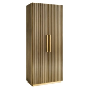 DULAP IRONVILLE GOLD, 7607, CONFECTIONAT DIN MDF SI METAL, STIL MODERN