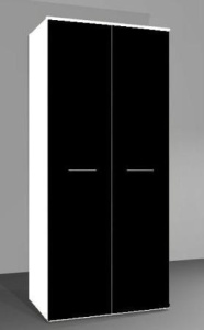 DULAP LOGO ALB/NEGRU DESIGN MODERN CM