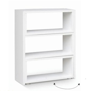 ETAJERA KLOE III, ALB, DIN DTD LAMINAT, STIL MODERN, TK