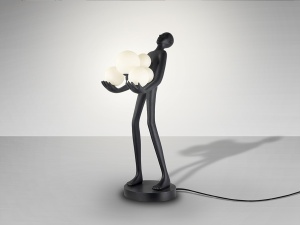 FIGURINA DECORATIVA CU LED 82CM, FIBRA DE STICLA, RASINA SI ABAJURURI, DESIGN MODERN