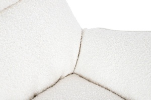 FOTOLIU BALANSOAR OTILIA TEDDY, ALB, TAPITERIE DIN TEXTIL PLUSAT SI PIELE ECOLOGICA, STIL MODERN - Img 7