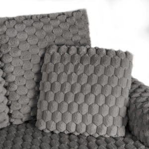 FOTOLIU CONFORTABIL, ARTIM MEBLE, REALIZAT DIN MATERIAL TEXTIL PLUS GRI SI LEMN, STIL MODERN - Img 9