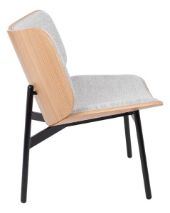 FOTOLIU CONFORTABIL BENJAMIN, GRI DESCHIS/STEJAR/NEGRU, DIN STOFA SI LEMN, STIL MODERN B2 - Img 3