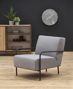 FOTOLIU CONFORTABIL CUPER GRI/NEGRU STIL CLASIC HALMAR - Img 1