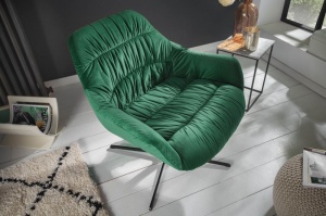 FOTOLIU CONFORTABIL, DUTCH VERDE SMARALD, DIN CATIFEA COD 40011 DESIGN RETRO - Img 2