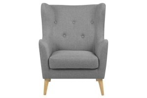 FOTOLIU CONFORTABIL, KAMMA GRI/NATURAL, CU TAPITERIE DIN TEXTIL, STIL SCANDINAV B2 - Img 2