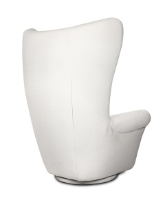 FOTOLIU CONFORTABIL, PIVOTANT, GROSDOS, ALB, DIN TEXTIL CHENILLE, STIL MODERN - Img 3