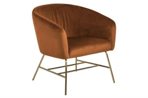 FOTOLIU CONFORTABIL, RAMSEY CUPRU/ALAMA, CU TAPITERIE DIN CATIFEA, STIL MODERN B2