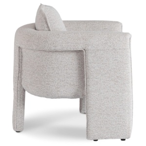 FOTOLIU DEOSEBIT, ARTIM MEBLE, REALIZAT DIN MATERIAL BOUCLE GRI SI METAL, STIL MODERN - Img 3