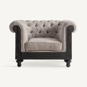 FOTOLIU DEOSEBIT, DIN LEMN SI TEXTIL, CULOARE BEJ/NEGRU, DESIGN CONTEMPORAN, VICAL HOME