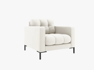 FOTOLIU MAMAIA, BEJ DESCHIS NEVE, CU TAPITERIE DIN TEXTIL FIN, MICADONI - Img 2