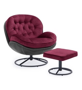 FOTOLIU PIVOTANT LIMA, BORDO/NEGRU, STIL MODERN
